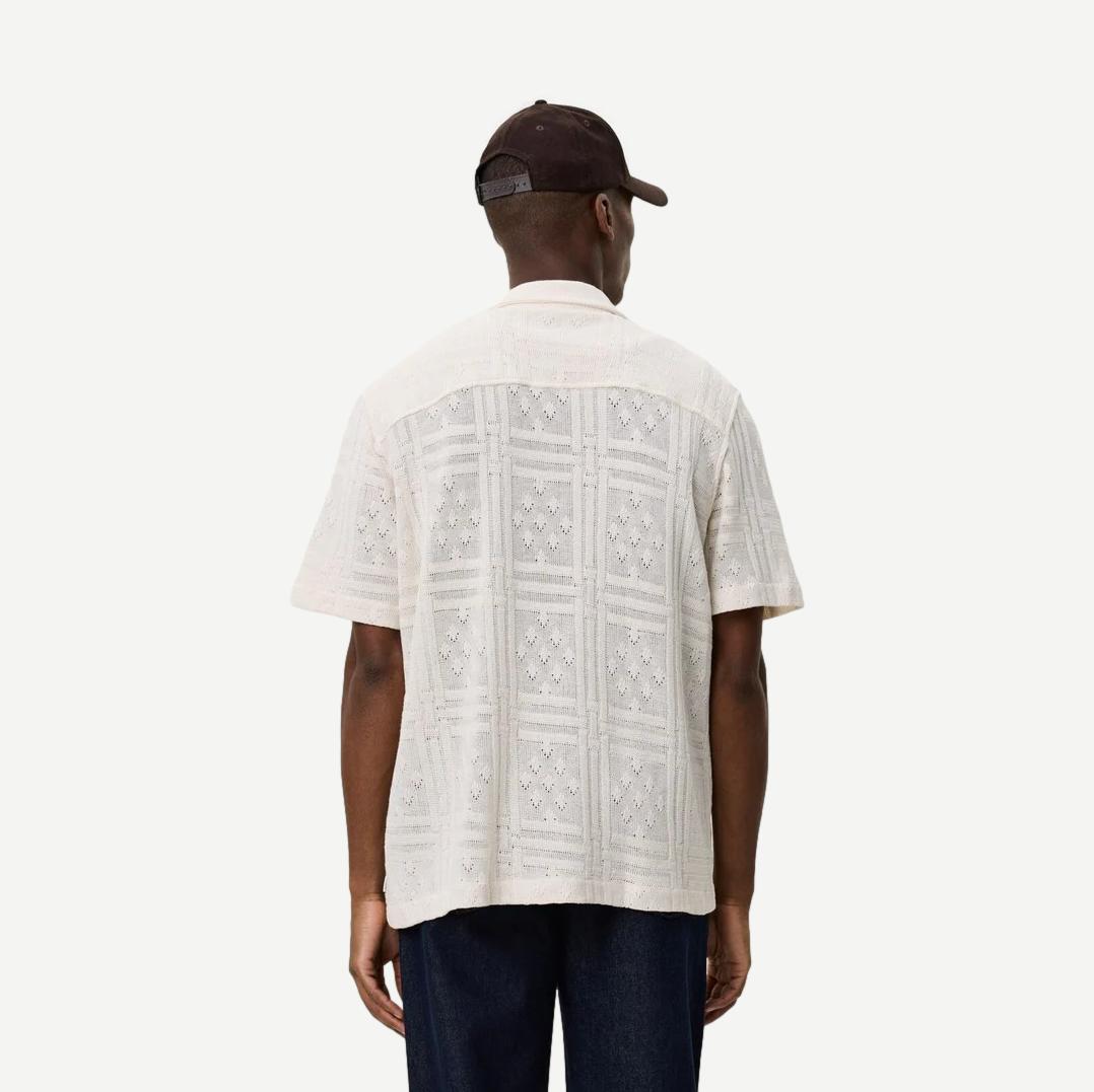 Hector Pointelle SS Shirt - Eggnog White - Galvanic.co