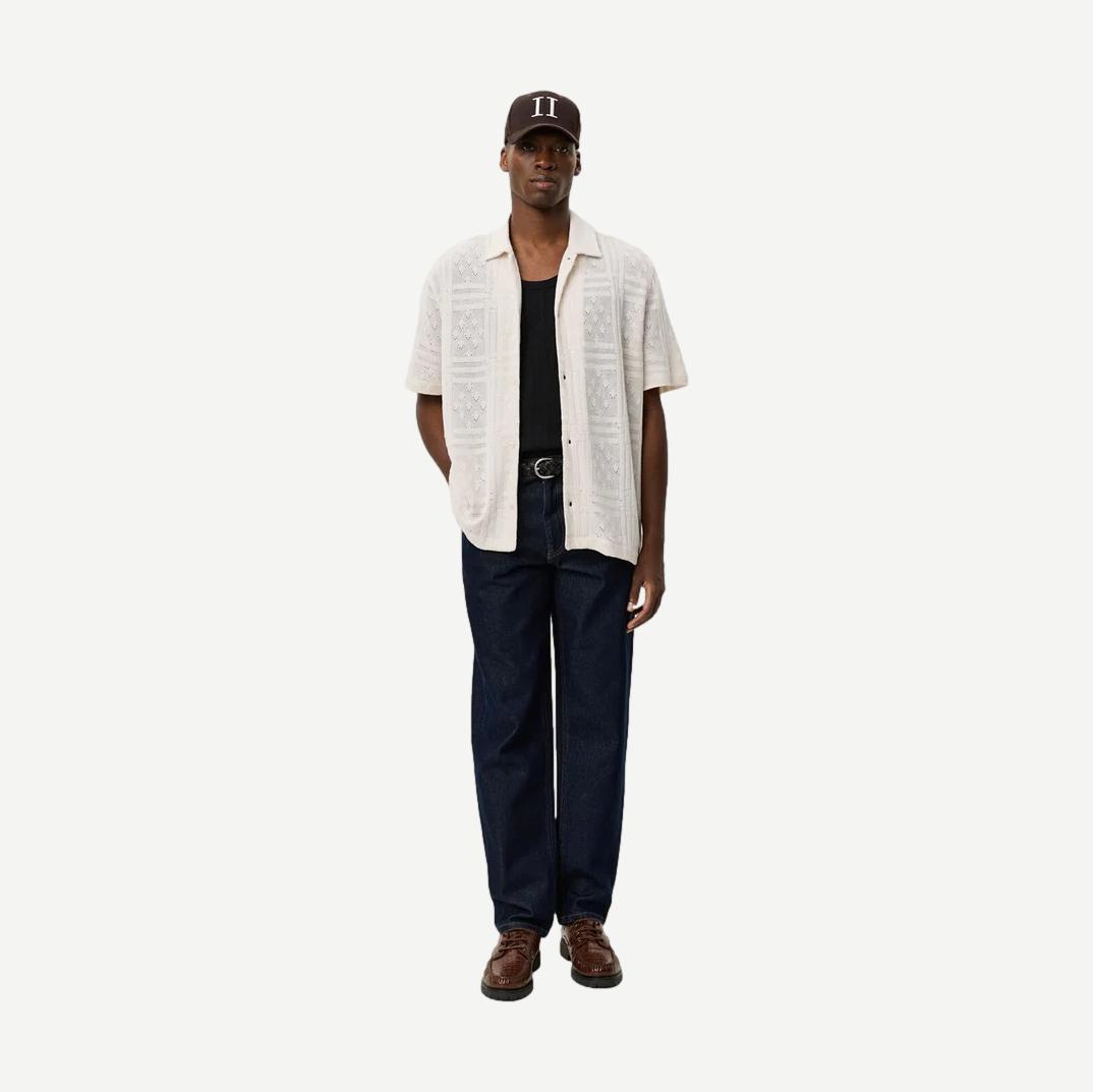 Hector Pointelle SS Shirt - Eggnog White - Galvanic.co