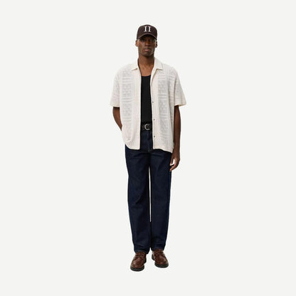 Hector Pointelle SS Shirt - Eggnog White - Galvanic.co