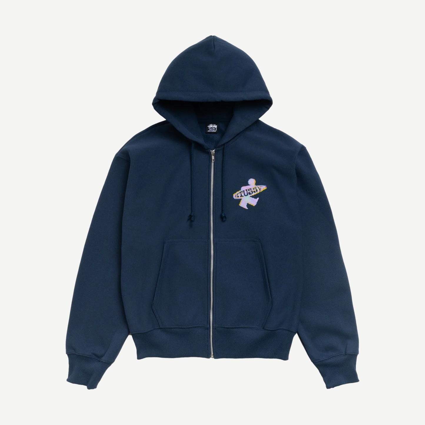 Dot Surf Zip Hoodie - Navy