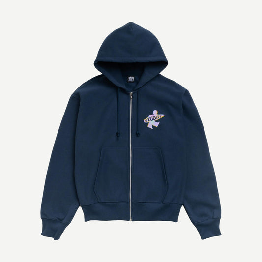 Dot Surf Zip Hoodie - Navy - Galvanic.co