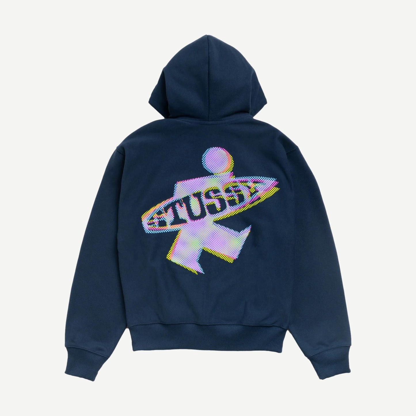 Dot Surf Zip Hoodie - Navy