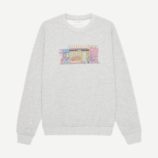 Market Sweatshirt - Snow Melange - Galvanic.co