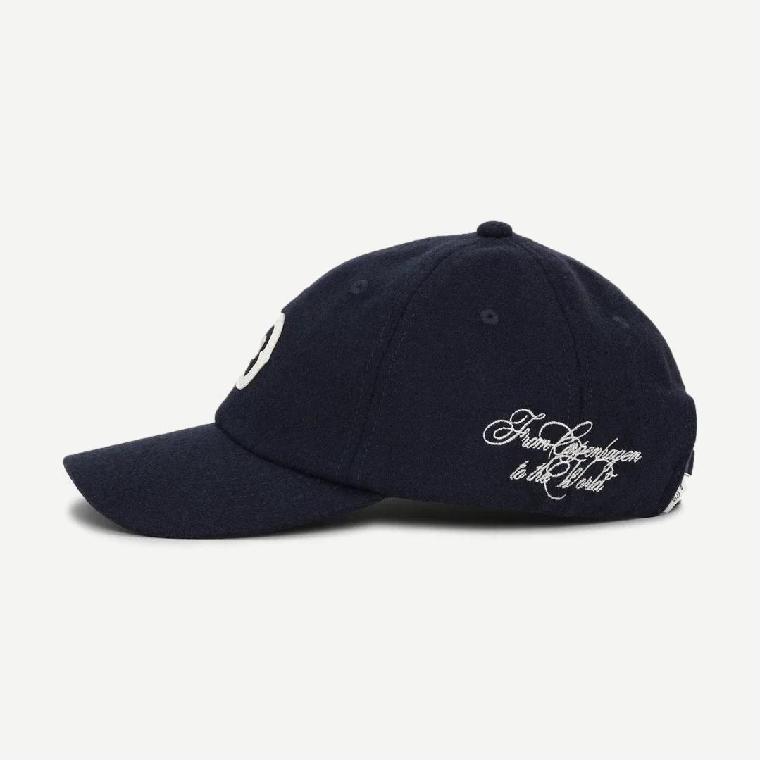 Felt Logo Dad Cap - Dark Navy