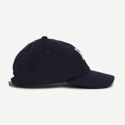 Felt Logo Dad Cap - Dark Navy