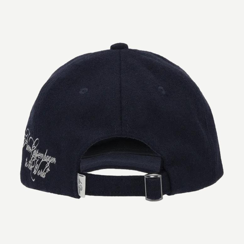 Felt Logo Dad Cap - Dark Navy