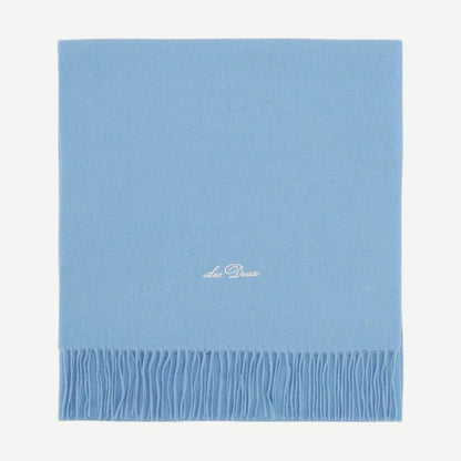 Les Deux Signature Solid Scarf in Allure blue, soft fabric with a minimalist solid design