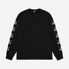 Foils Pigment Dyed LS Tee - Black - Galvanic.co