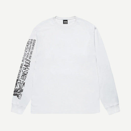 Long Haul LS Tee - White - Galvanic.co