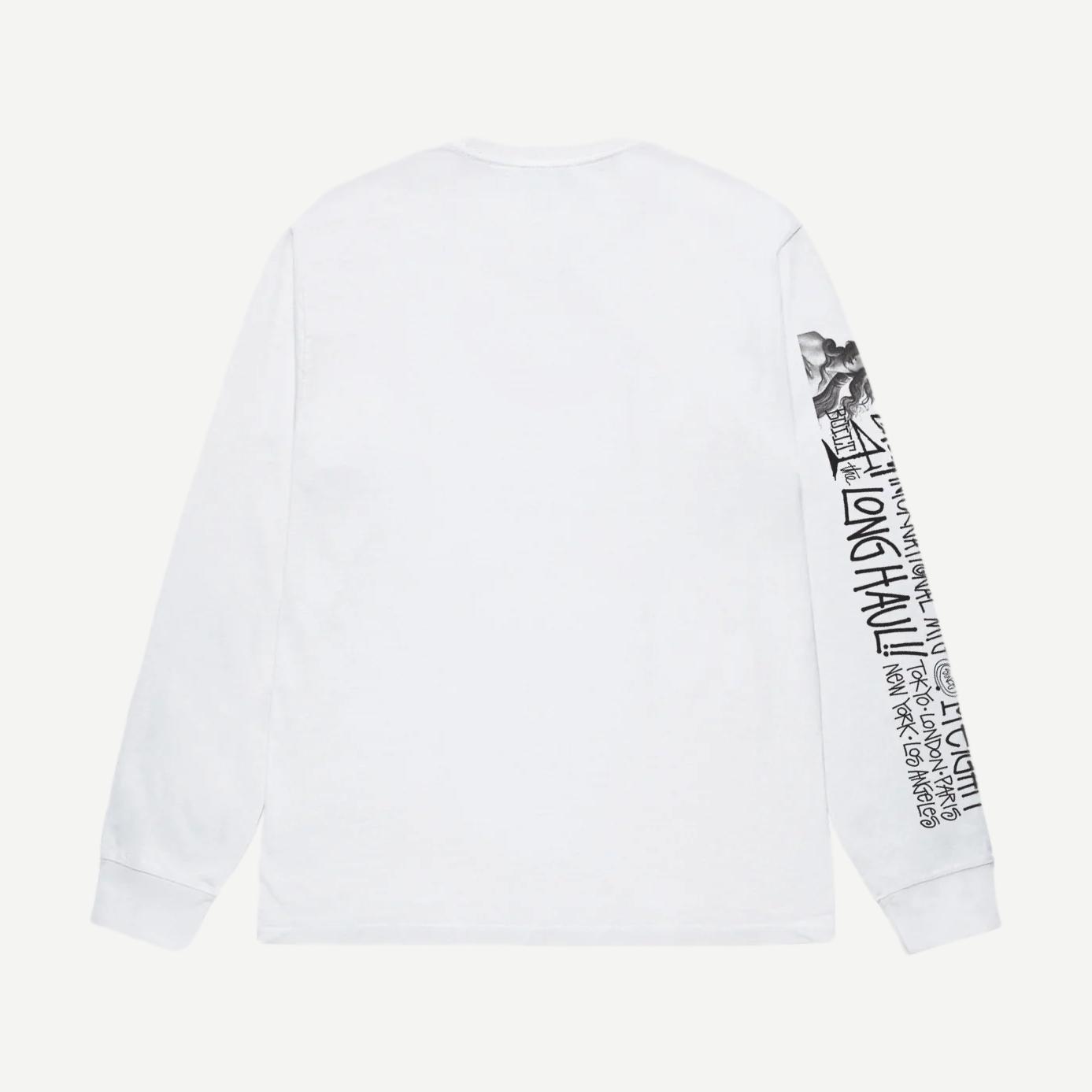 Long Haul LS Tee - White - Galvanic.co