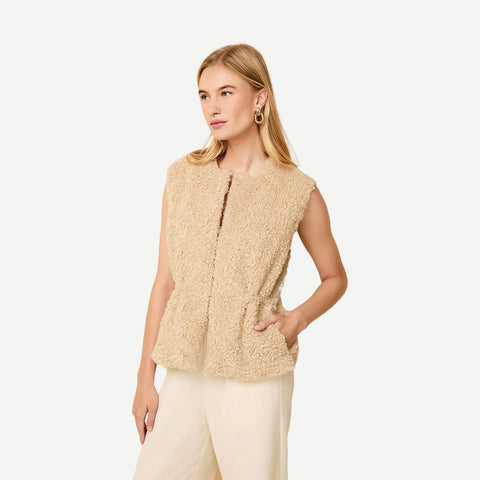 The Miriam Vest - Camel - Galvanic.co