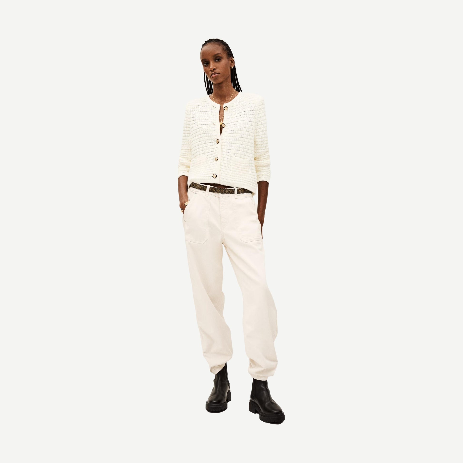 Gaspard Cardigan - Ecru - Galvanic.co