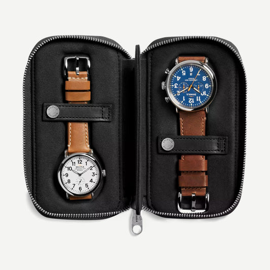 Travel Watch Case Vachetta MN - Black - Galvanic.co