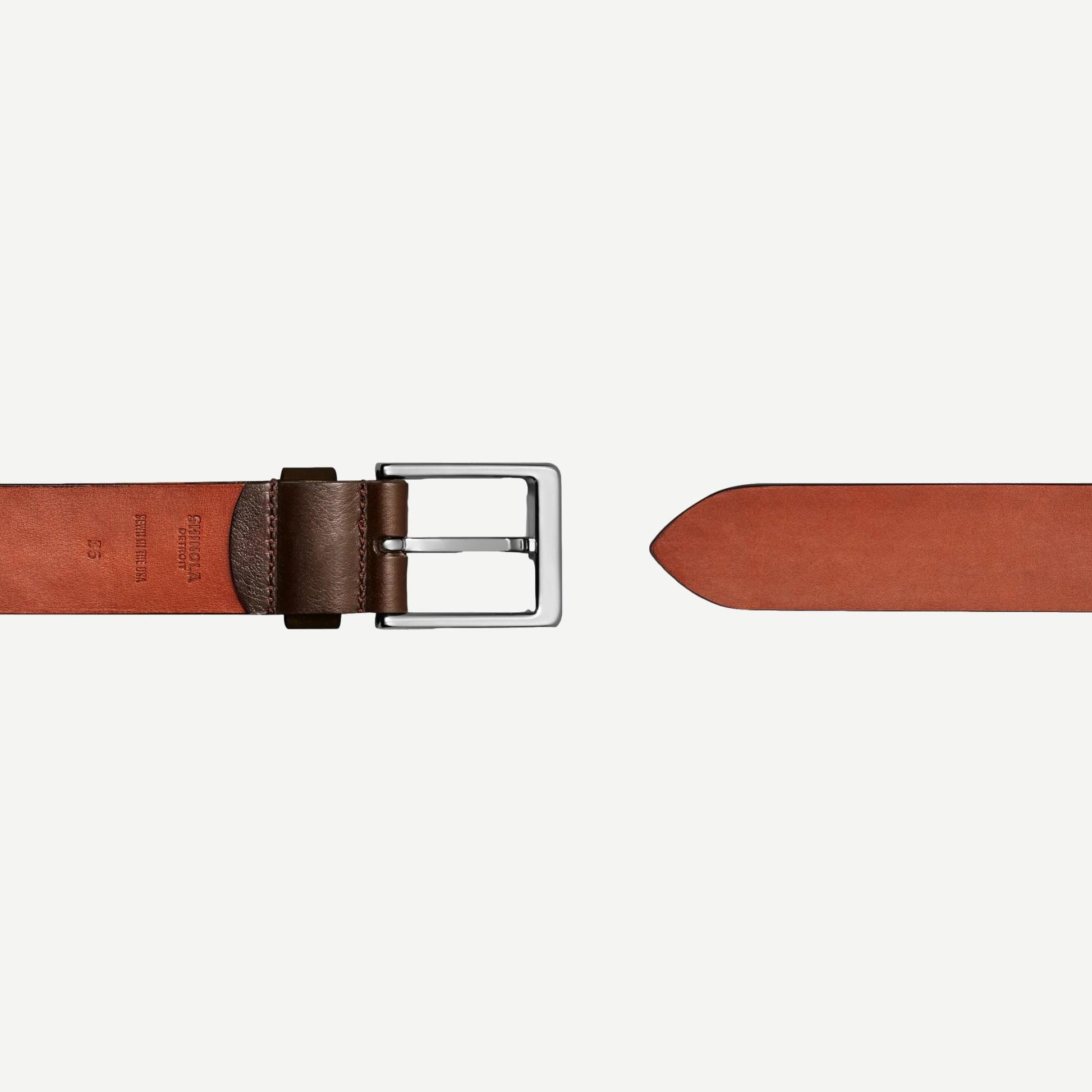 1 1/2" Lightning Bolt Keeper Belt - Deep brown - Galvanic.co