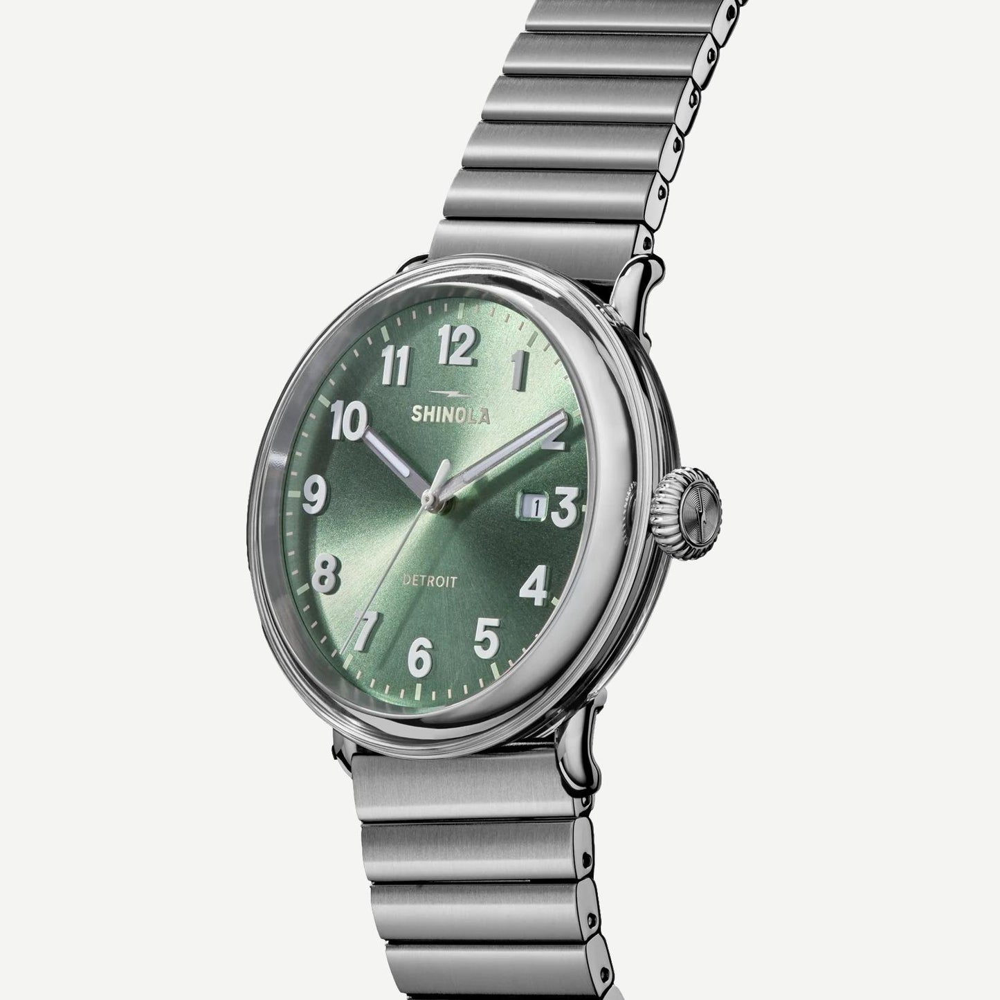 Detrola 3HD 41mm - Silver/Cypress Green
