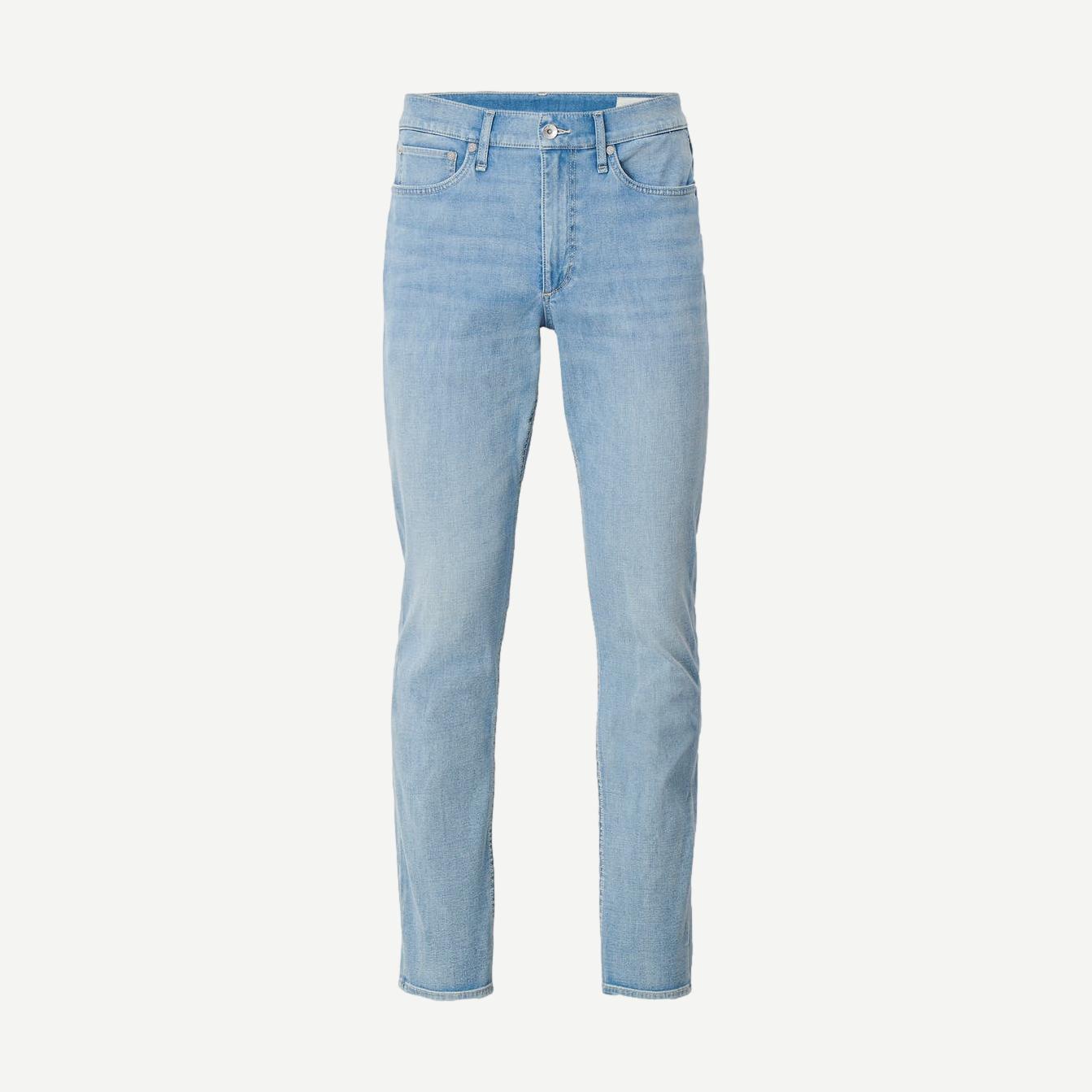 Rag and Bone Fit 2 AirFlex denim jeans, slim fit style, showing the dark wash fabric and classic five-pocket design.