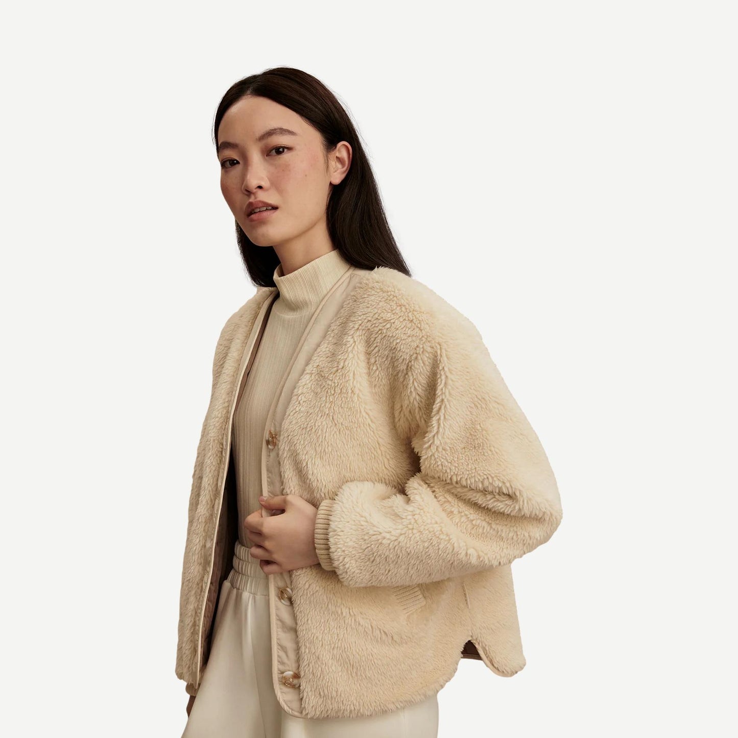 Drew Reversible Jacket - Sandshell / Ash Taupe