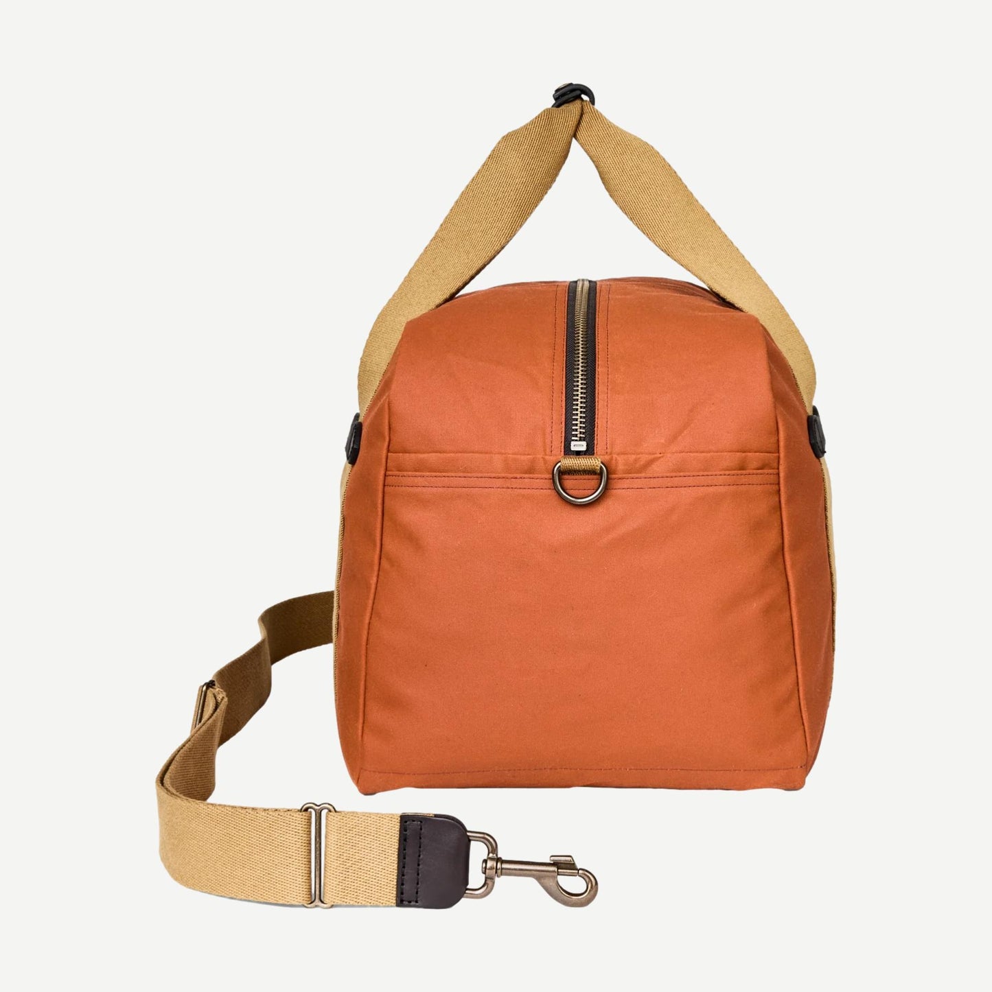 Tin Cloth Medium Duffle Bag - Rust