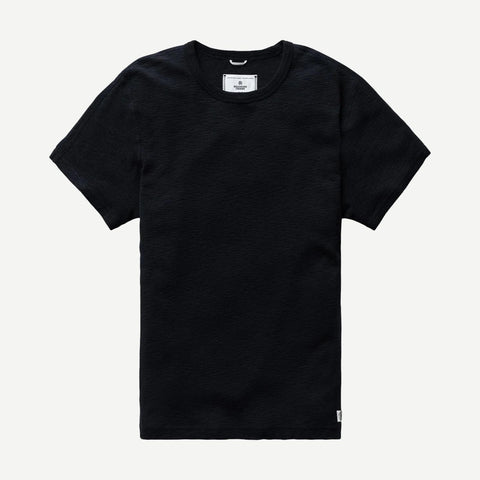 Knit 1x1 Slub T-Shirt - Black - Galvanic.co