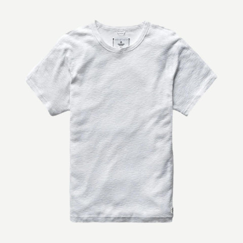 Knit 1x1 Slub T-Shirt - White - Galvanic.co