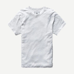 Knit 1x1 Slub T-Shirt - White - Galvanic.co