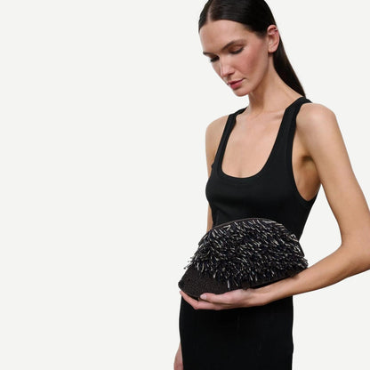 Porcupine Clutch - Black Multi