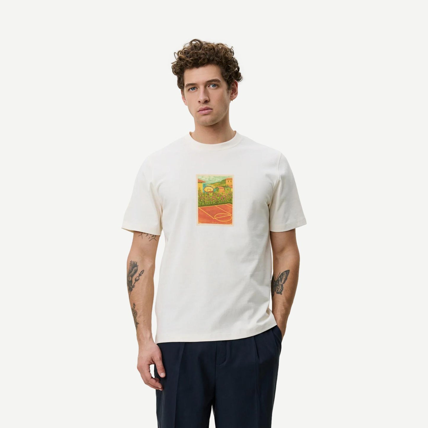 Court T-Shirt - Light Ivory
