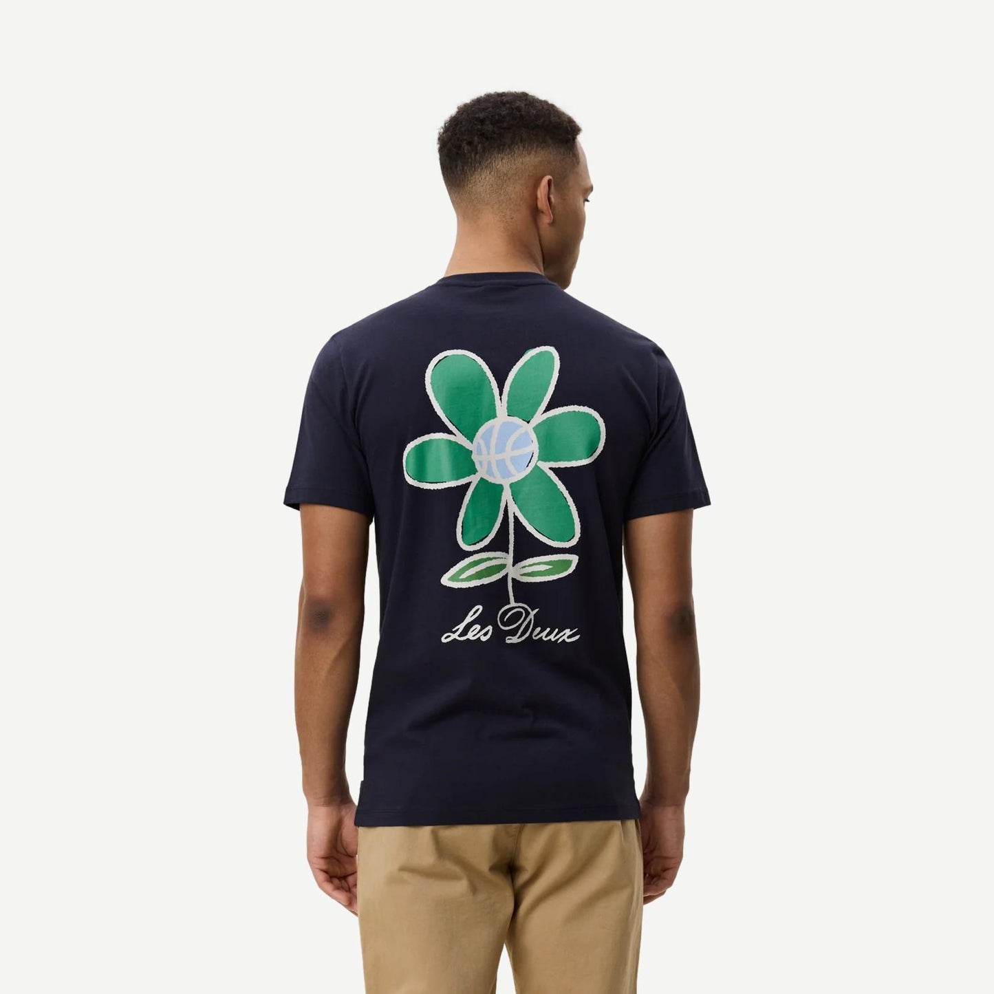 Flower T-Shirt - Dark Blue Night