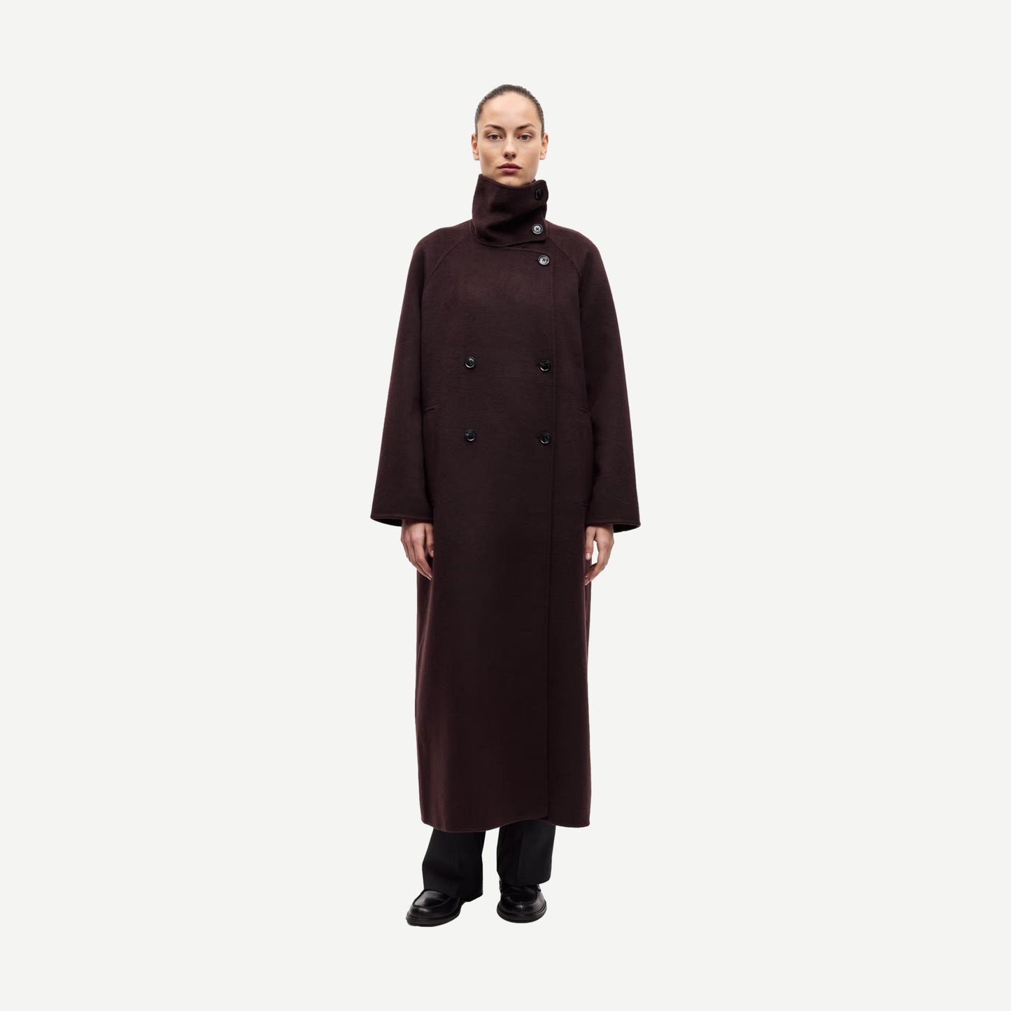 Sahanne Coat - Black Coffee - Galvanic.co