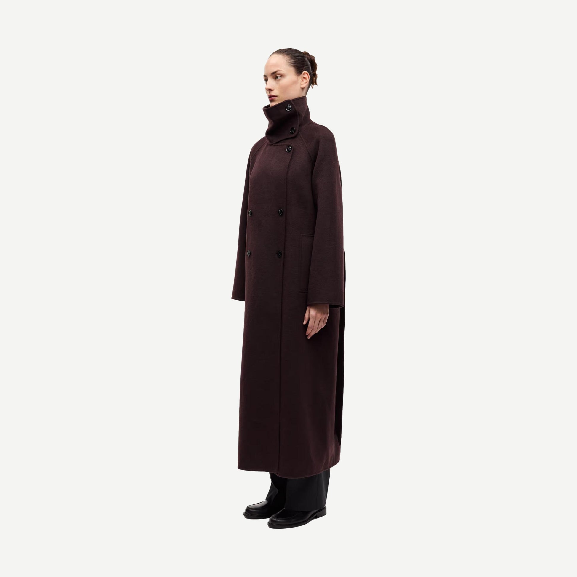 Sahanne Coat - Black Coffee - Galvanic.co