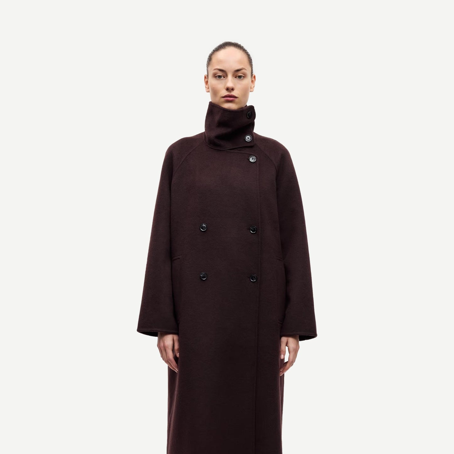 Sahanne Coat - Black Coffee - Galvanic.co