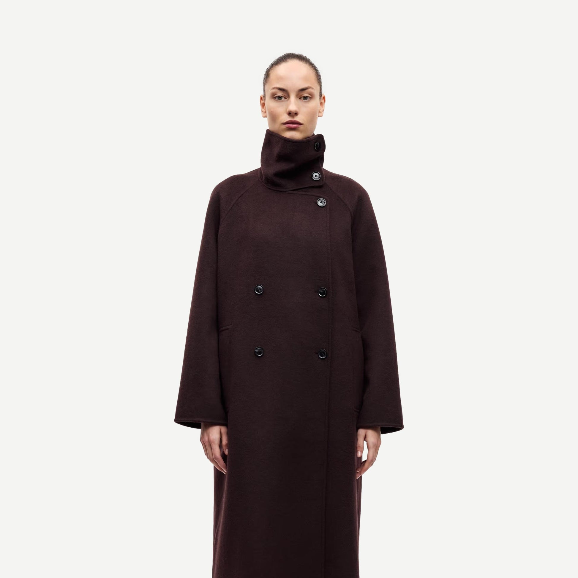 Sahanne Coat - Black Coffee - Galvanic.co