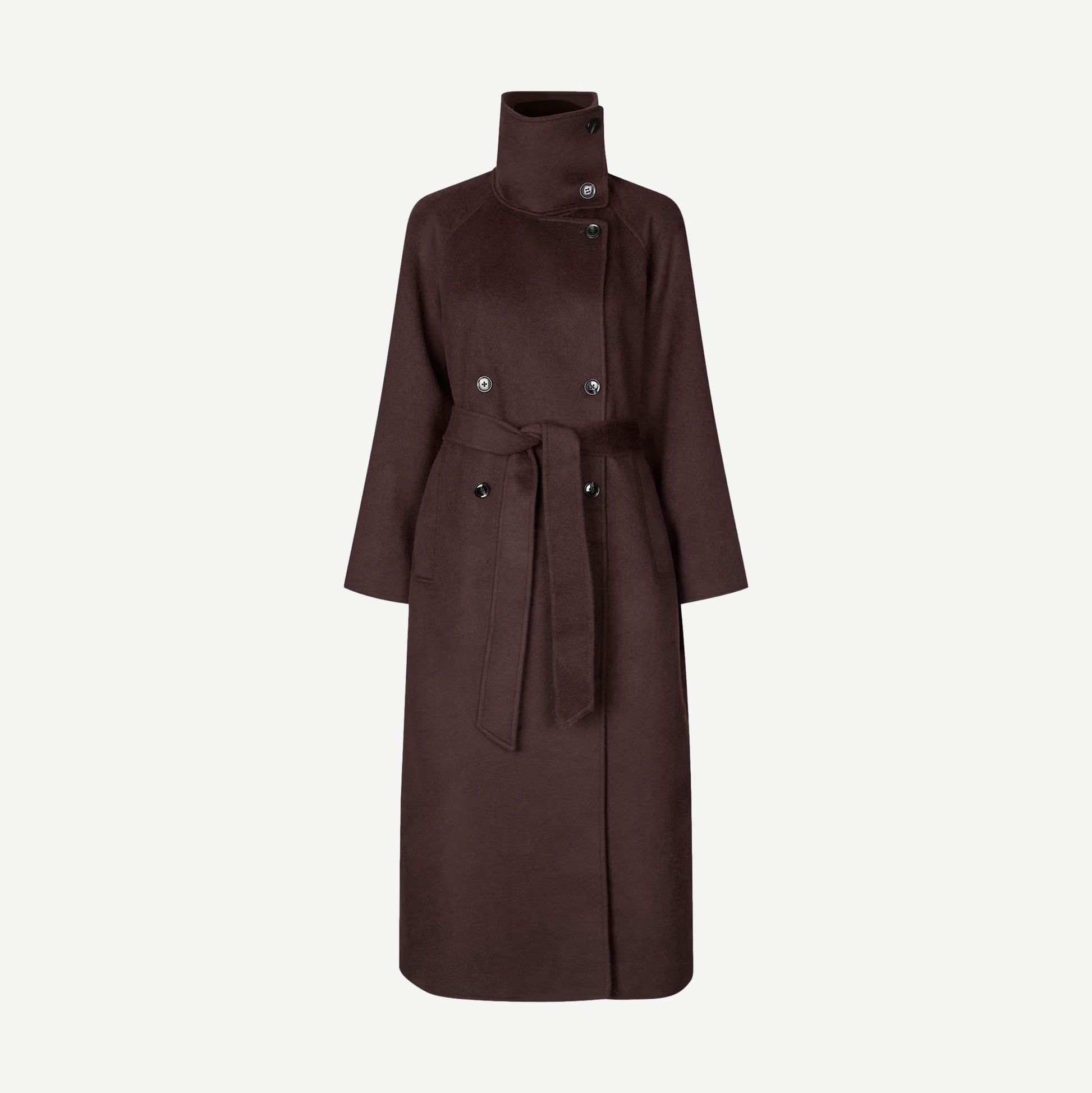 Sahanne Coat - Black Coffee - Galvanic.co