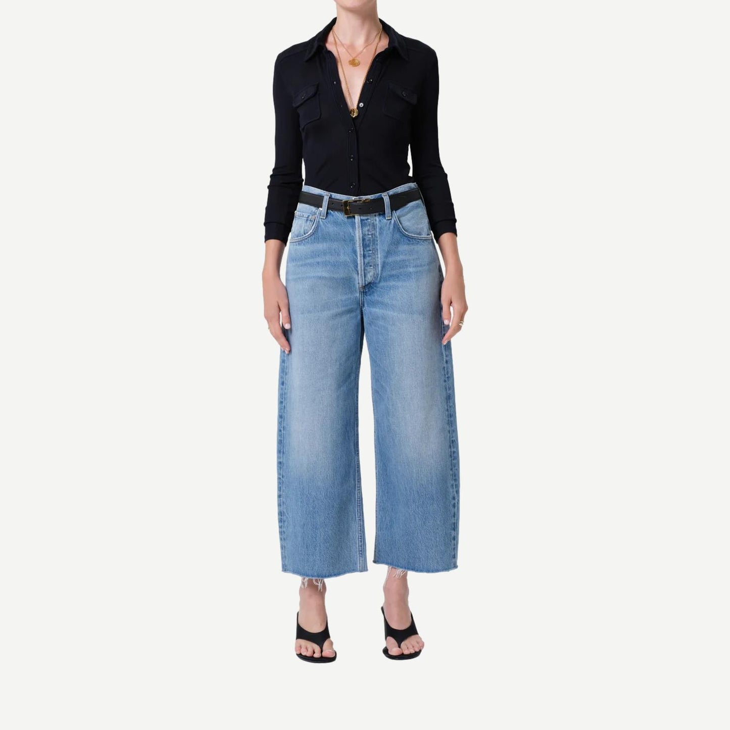 Ayla Raw Hem Cropped - Honour