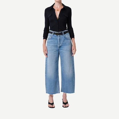 Ayla Raw Hem Cropped - Honour