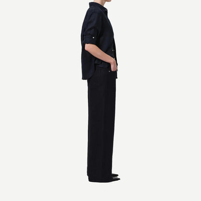 Brynn Drawstring Linen - True Navy