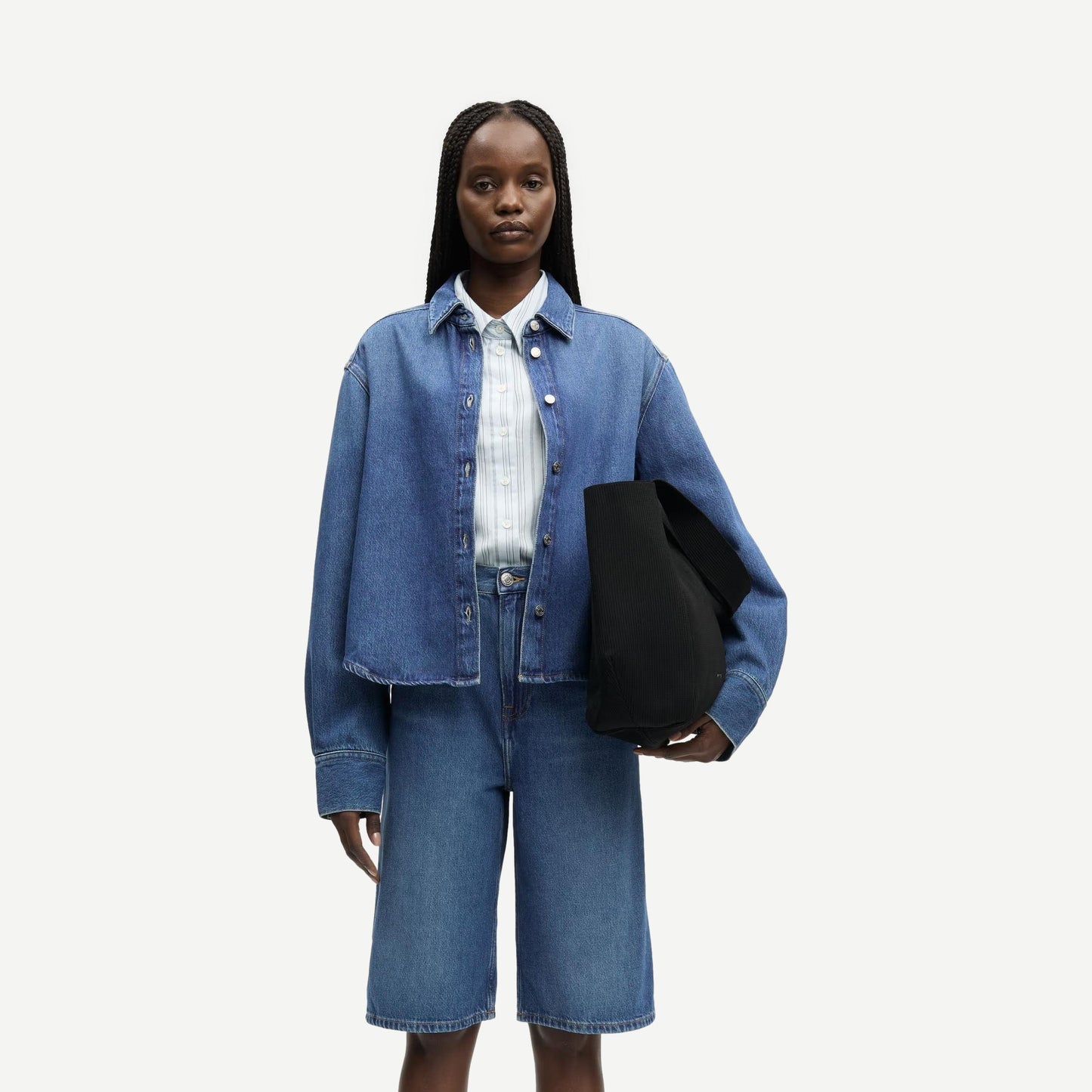 Sacelia Shirt - Fluid Denim - Galvanic.co