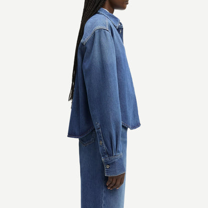 Sacelia Shirt - Fluid Denim - Galvanic.co