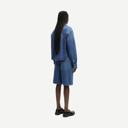 Sacelia Shirt - Fluid Denim - Galvanic.co