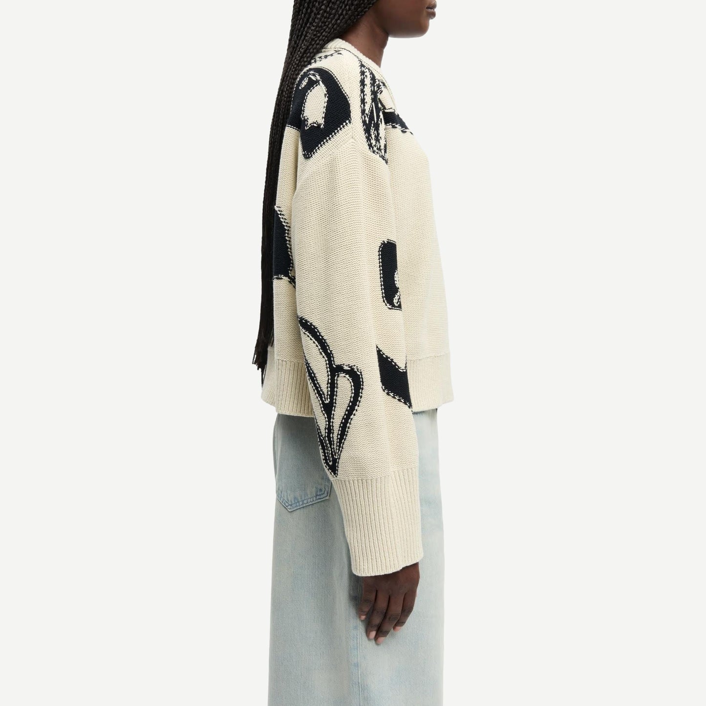 Salila Sweater - Cream Ashbloom - Galvanic.co