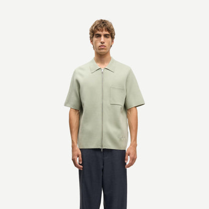 Sarico Zip Shirt SS - Desert Sage - Galvanic.co
