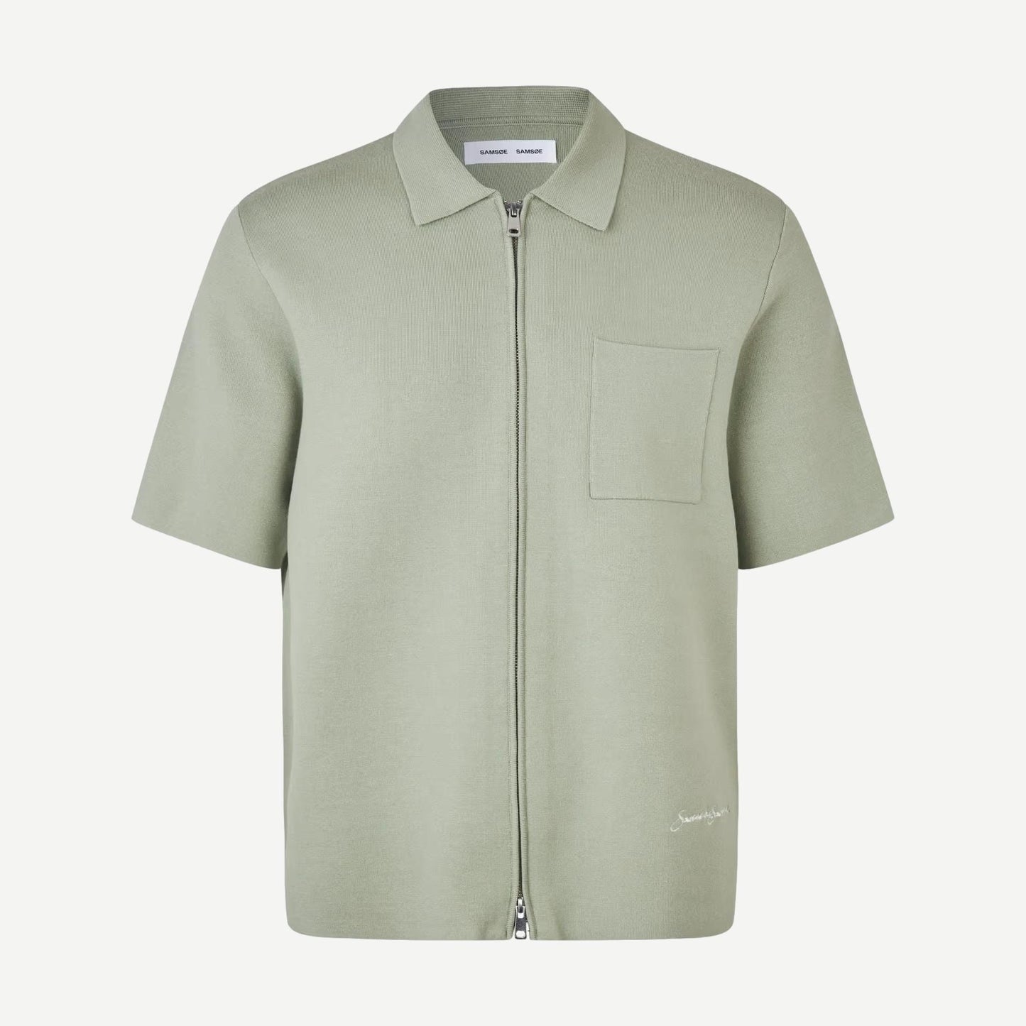 Sarico Zip Shirt SS - Desert Sage - Galvanic.co