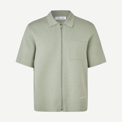 Sarico Zip Shirt SS - Desert Sage - Galvanic.co