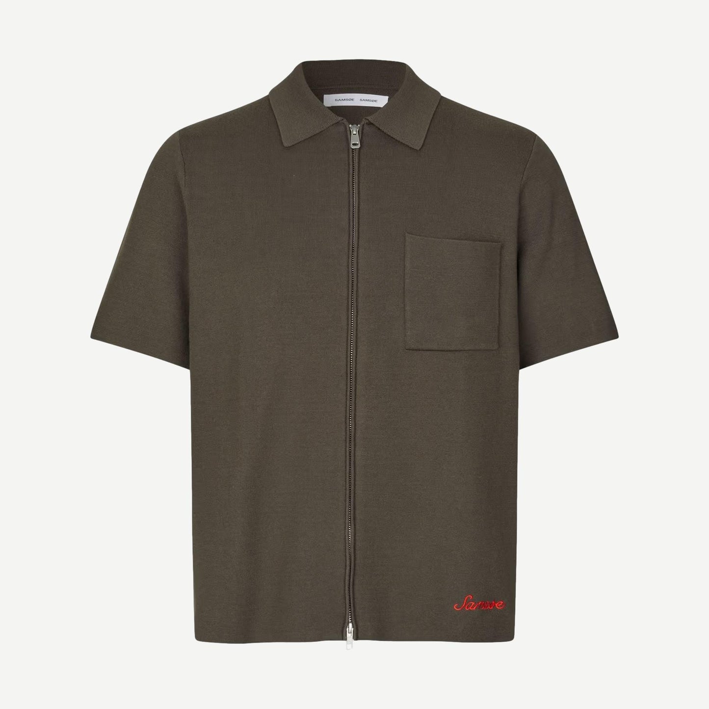 Sarico Zip Shirt - Black Olive - Galvanic.co