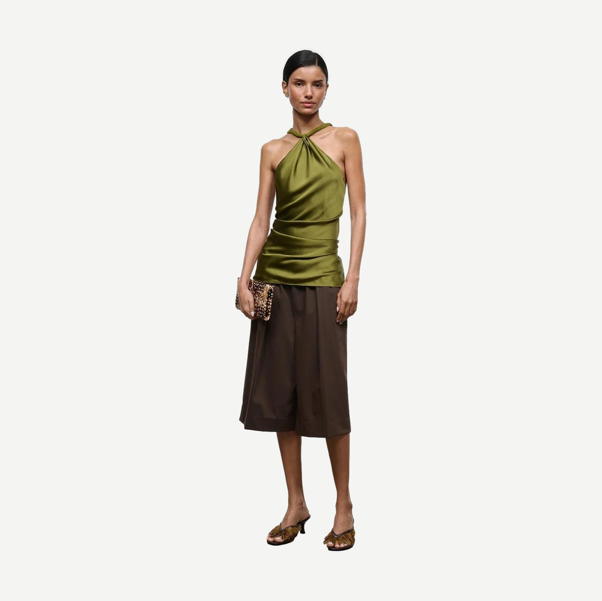 Muse Clutch - Fawn Haircalf