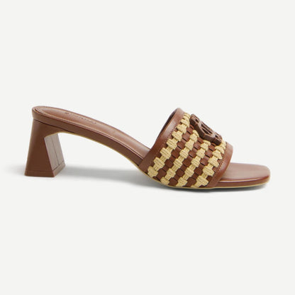 Sydney Rope Woven Block Heel - Sequoia Multi