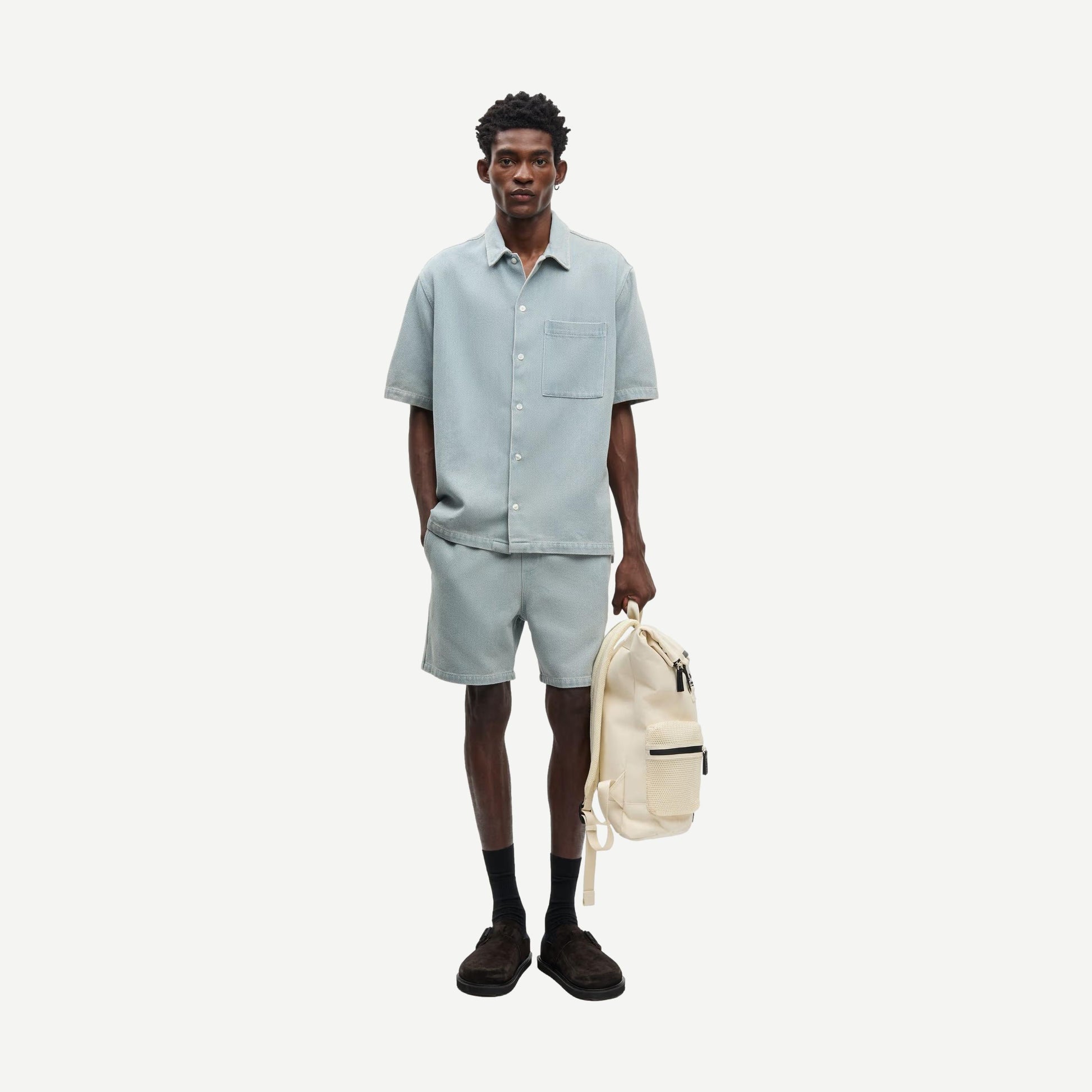 Saayo O Shirt - Light Denim - Galvanic.co