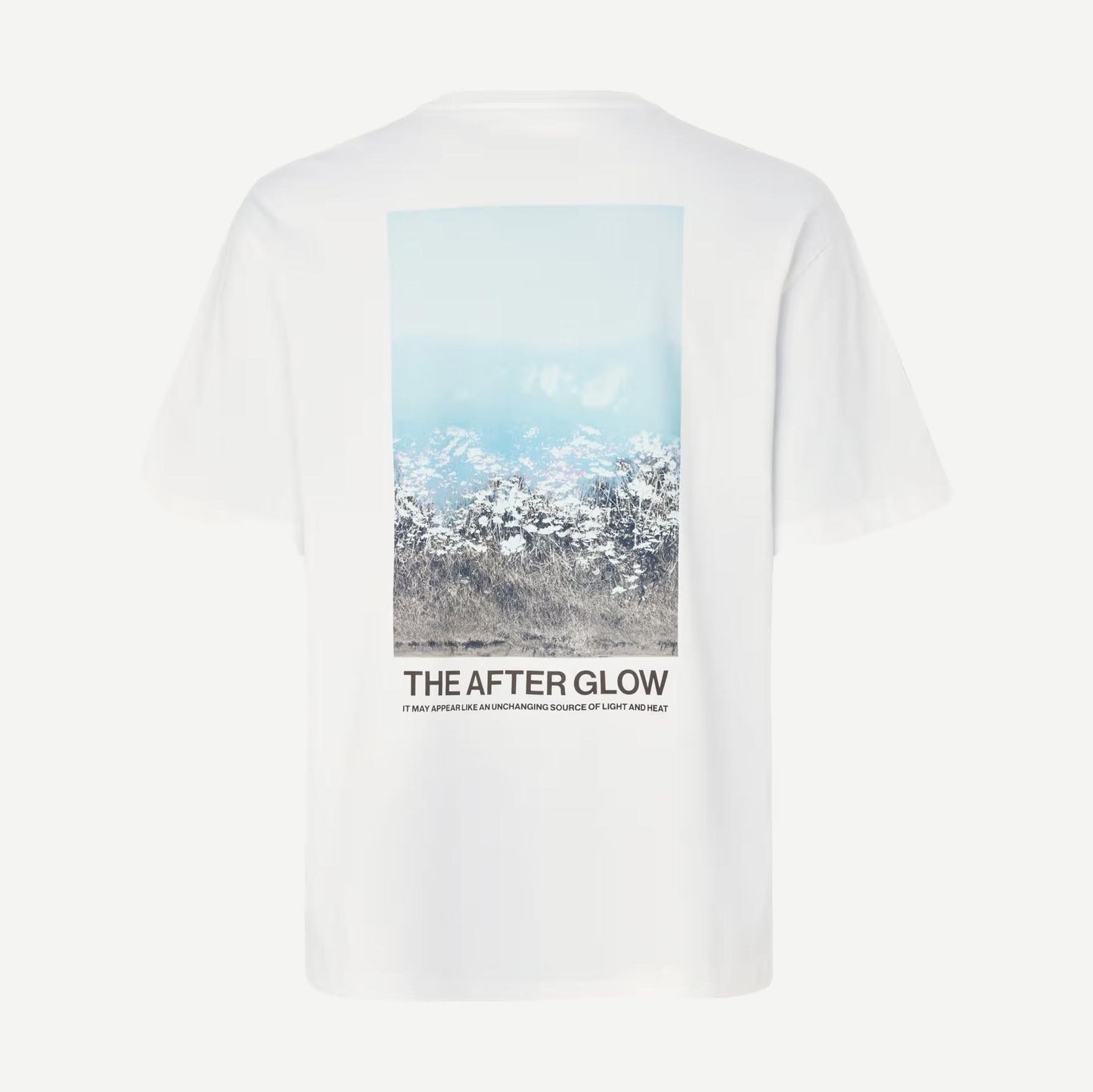 Samsoe Samsoe Sauni T-Shirt in Hazy Fields design, featuring soft fabric and a relaxed fit with a subtle print.