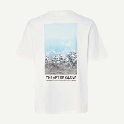 Samsoe Samsoe Sauni T-Shirt in Hazy Fields design, featuring soft fabric and a relaxed fit with a subtle print.