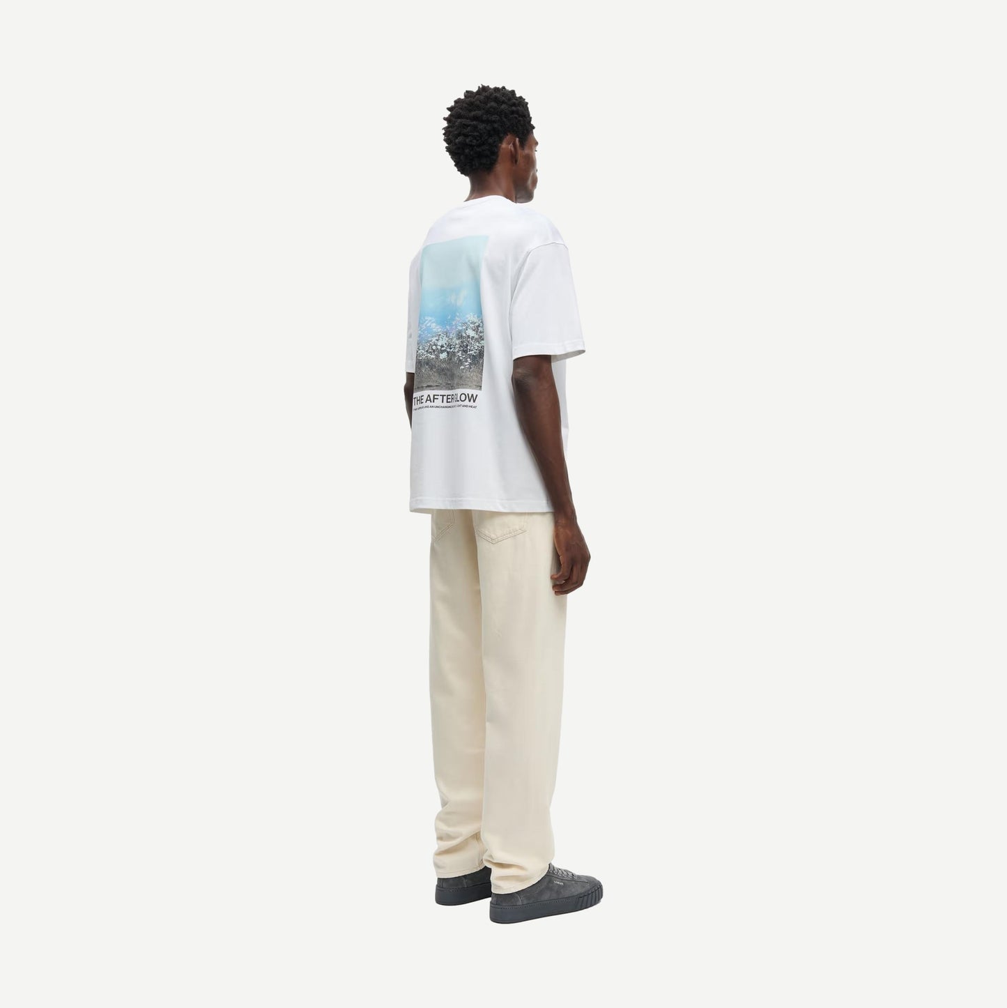 Samsoe Samsoe Sauni T-Shirt with Hazy Fields design, casual fit, soft fabric, and printed graphic in muted tones.